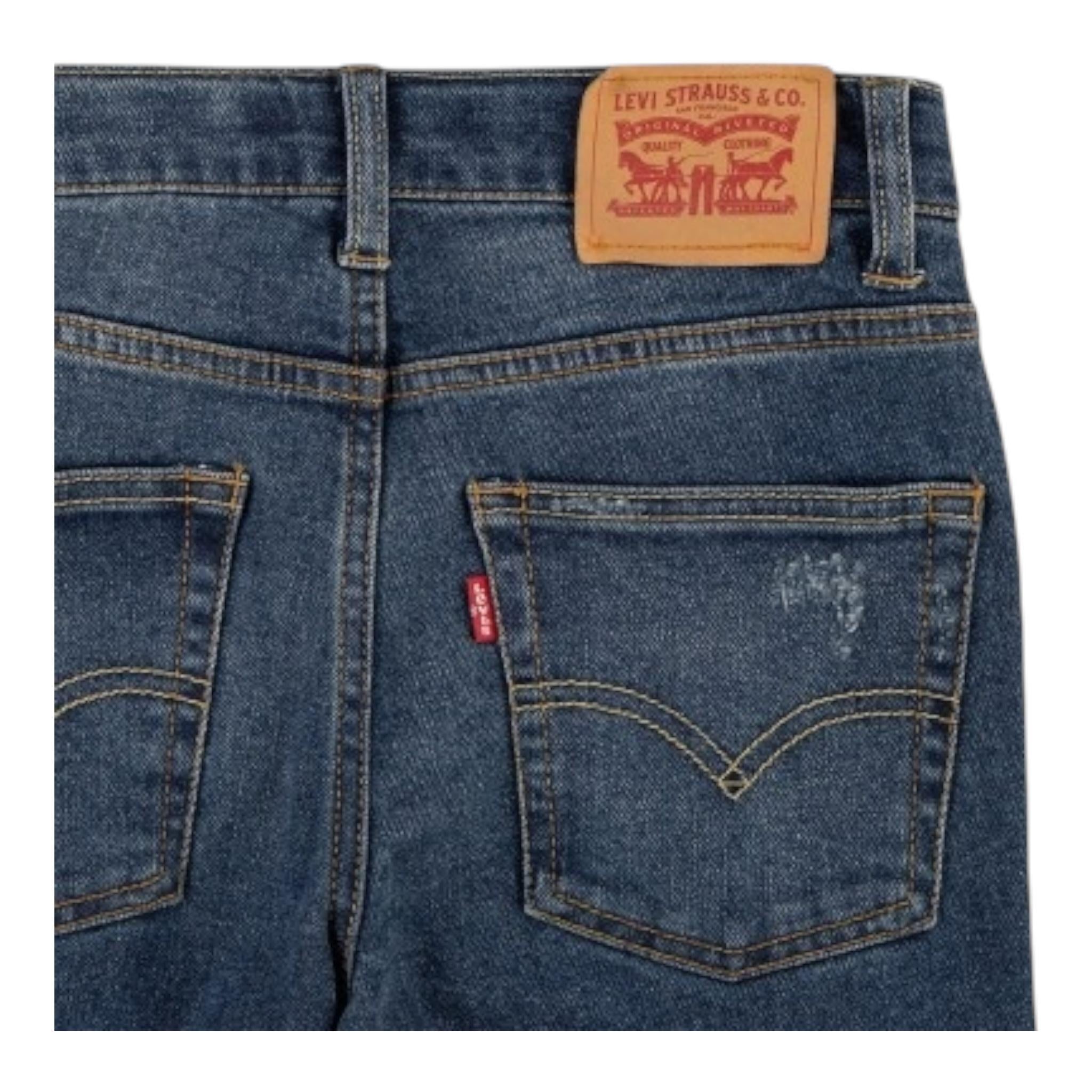LEVI'S jeans tinta unita con girovita regolabile Blu per Bambino 8EJ112 BLU LEVI'S