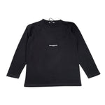 PAOLO PECORA shirt girocollo tinta unita con stampa Nero per Bambino PP3820 NERO PAOLO PECORA