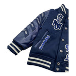 TOP GUN giubbino modello bomber con maniche in similpelle Blu per Bambino 02G0549 BLU TOP GUN