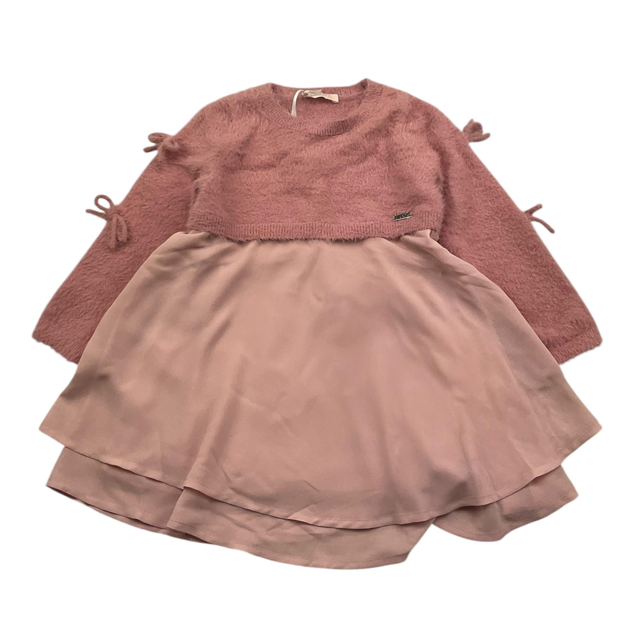 LIU JO abito manica lunga tinta unita Rosa per Neonata KF4097 ROSA LIU JO