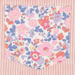 SAINT BARTH salopette tinta unita con taschino fantasia fiori Rosa per Bambina TEC0001 ROSA SAINT BARTH