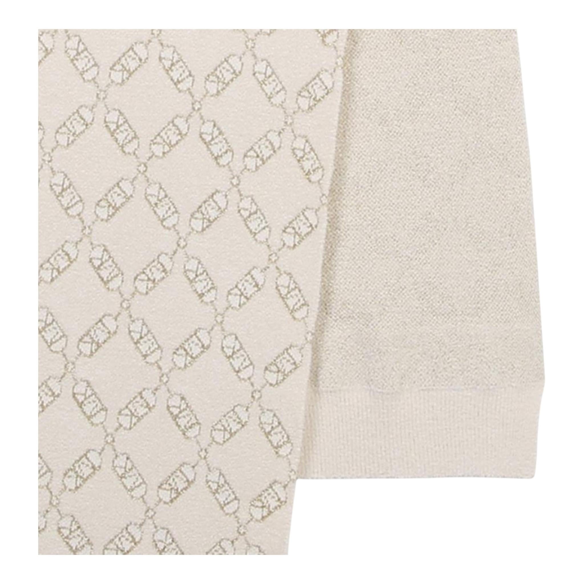 MICHAEL KORS sciarpa tinta unita logata Panna per Bambina R30231 PANNA MICHAEL KORS