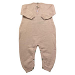 PER TE tutina manica lunga tinta unita con ricami Rosa per Neonata 44073 ROSA PER TE