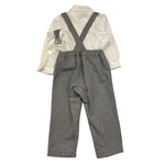 BARCELLINO complet 3 pezzi camicia-salopette-papillon Grigio per Bambino 115910LJ GRIGIO BARCELLINO