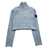 REFRIGIWEAR maglia collo alto tinta unita modello crop Azzurro per Bambina RWG925X AZZURRO REFRIGIWEAR