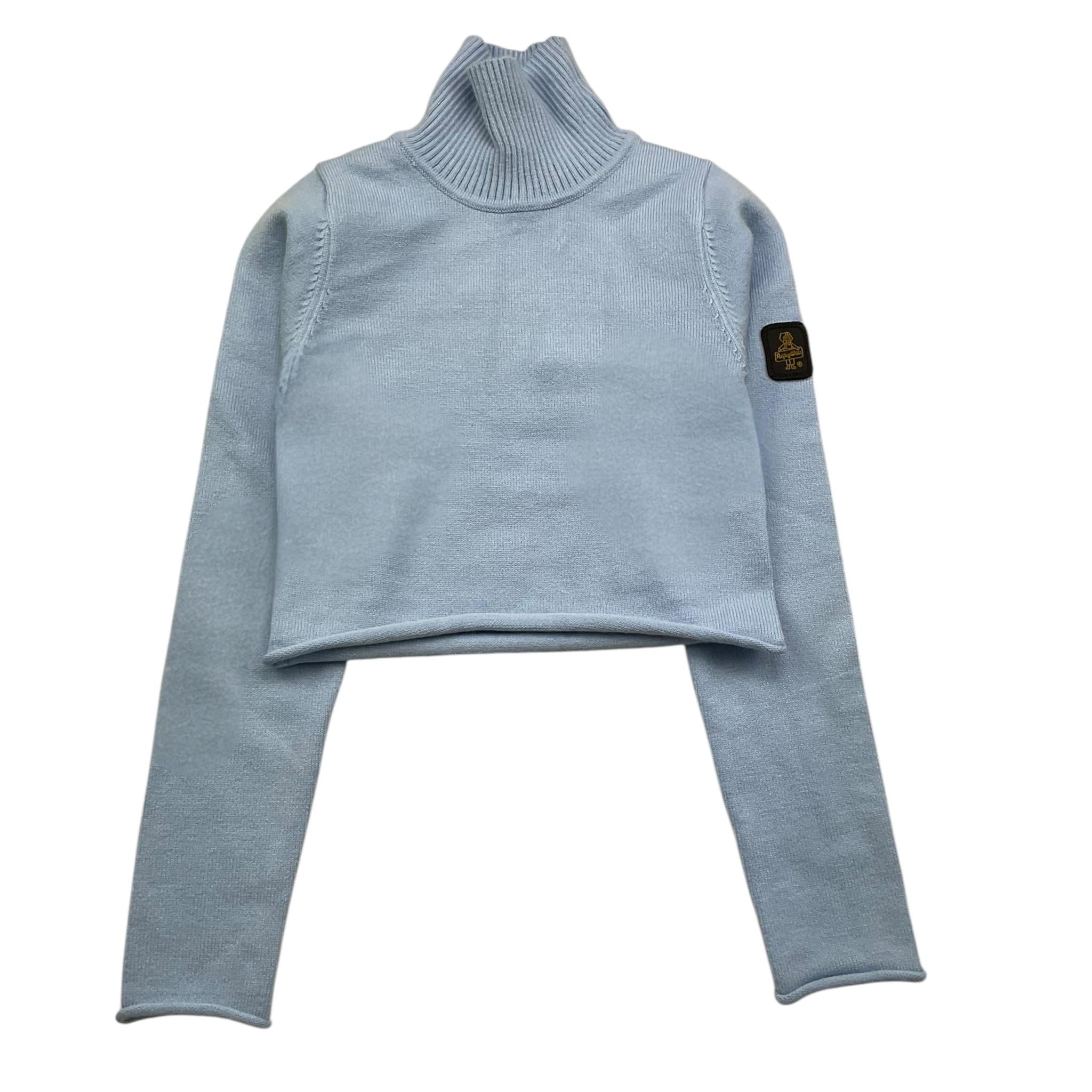 REFRIGIWEAR maglia collo alto tinta unita modello crop Azzurro per Bambina RWG925X AZZURRO REFRIGIWEAR