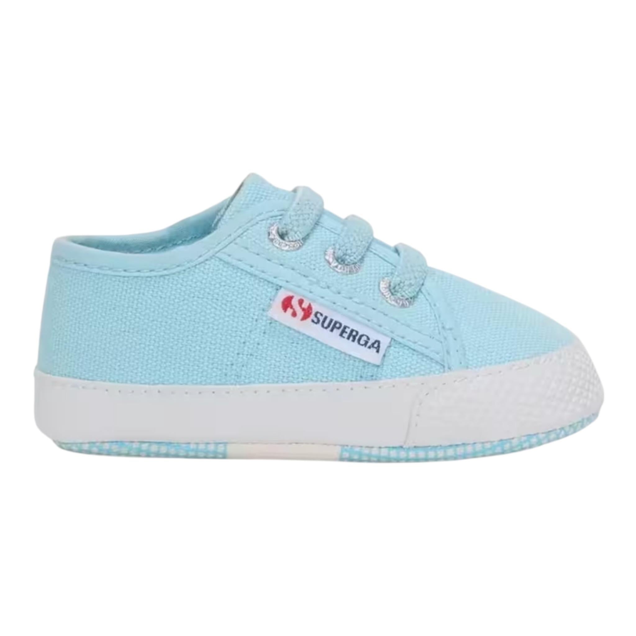SUPERGA sneakers tinta unita con lacci Azzurro per Neonato S1116JW AZZURRO SUPERGA