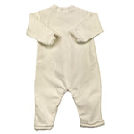 BAMBOOM+BABIES tutina manica lunga tinta unita con stampa in contrasto Panna per Neonato 702 PANNA BAMBOOM+BABIES