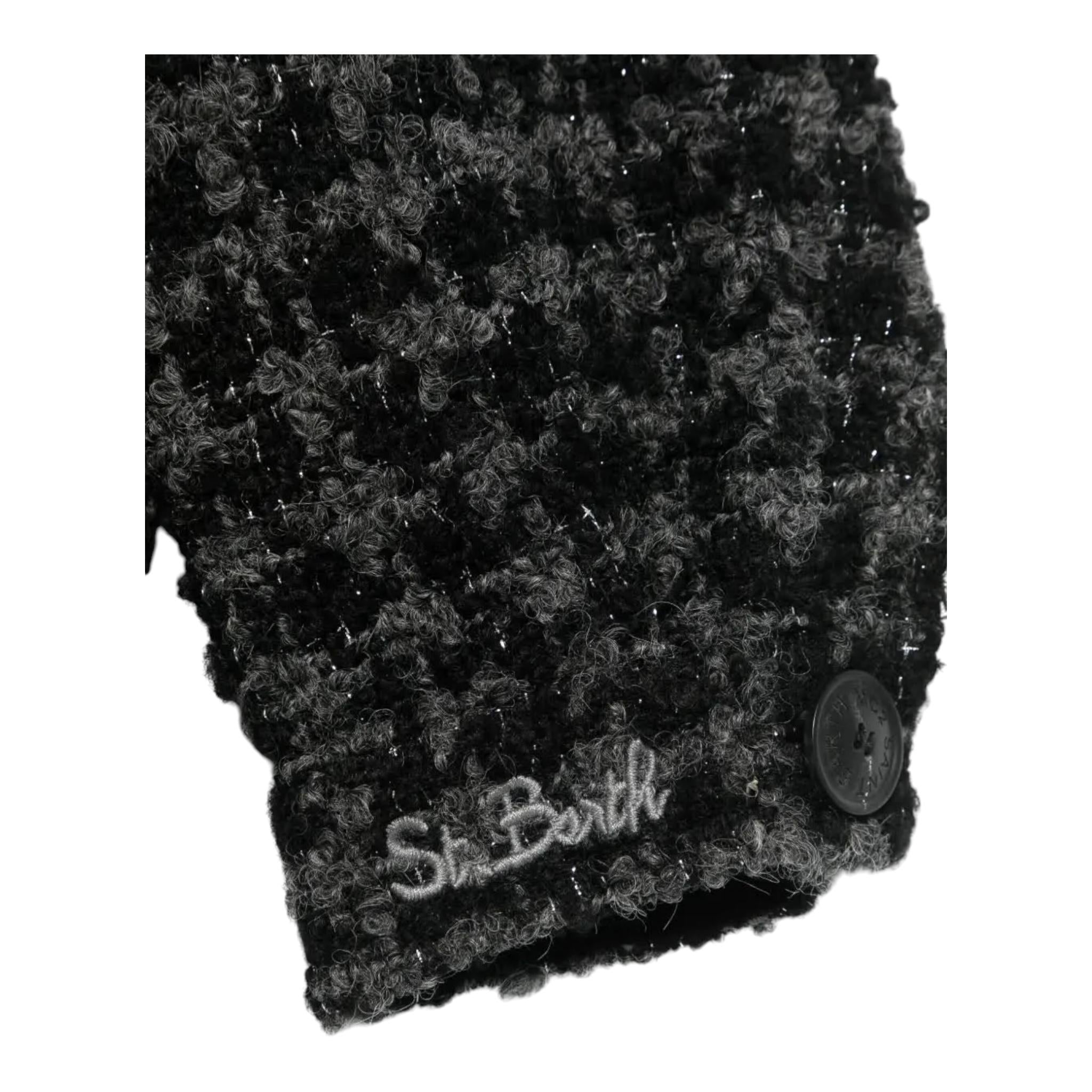 SAINT BARTH cappotto tinta unita cn colletto Nero per Bambina BONNI002 NERO SAINT BARTH