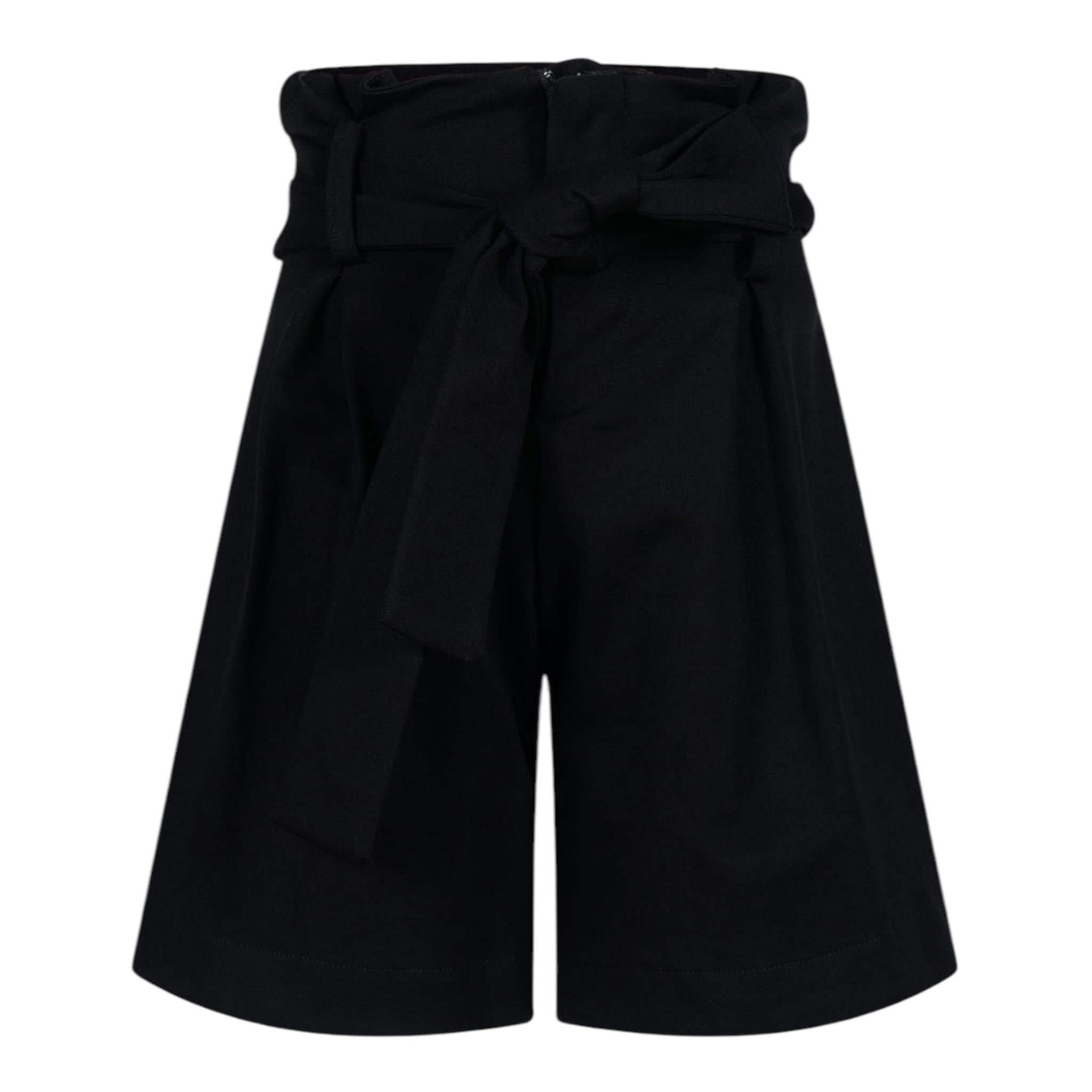FUN & FUN short tinta unita con cintura Nero per Bambina FCJSO00062 NERO FUN & FUN