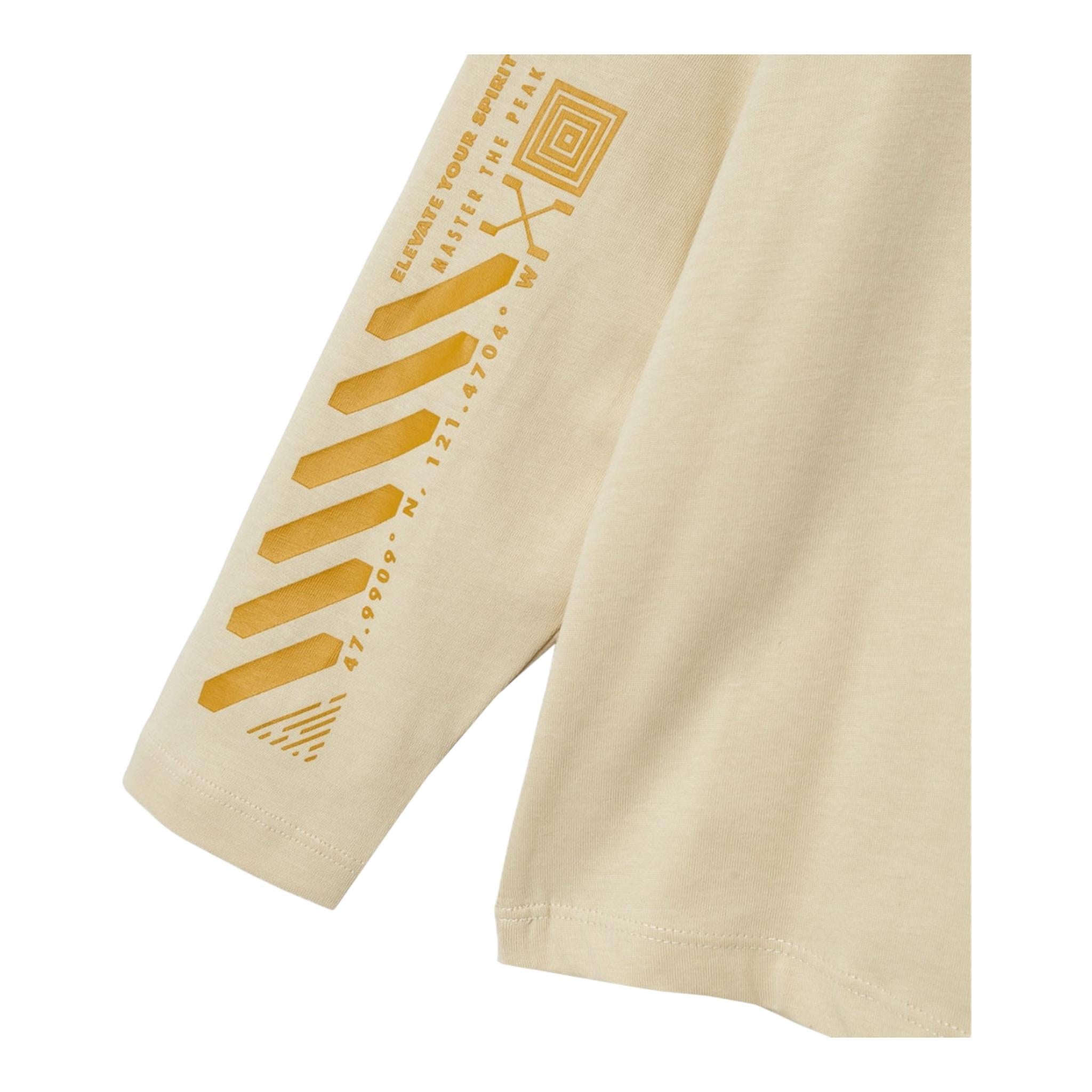 NAME.IT shirt girocollo tinta unia con stampa in contrasto Beige per Bambino 13234047 BEIGE NAME.IT