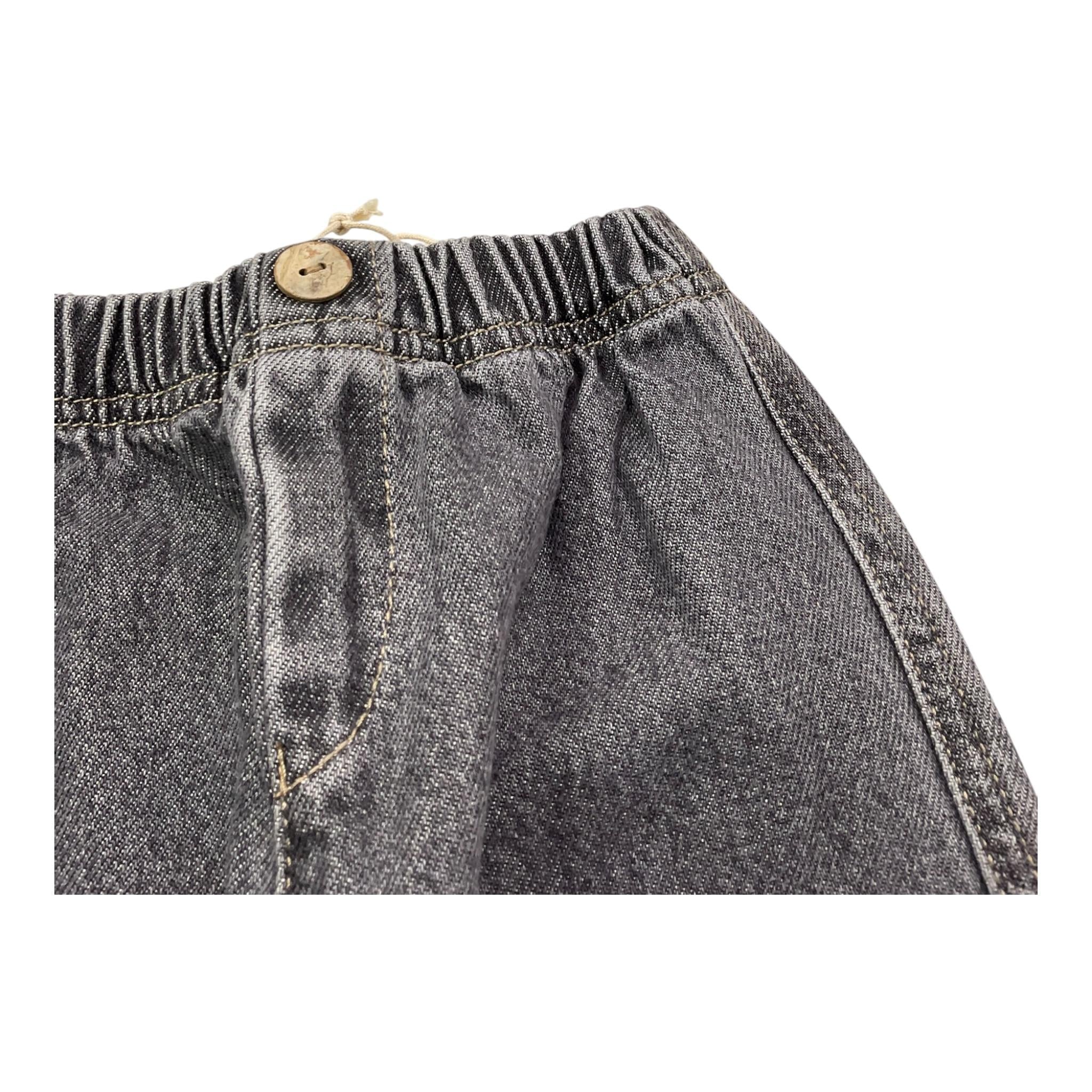 PLAY UP jeans tinta unita con elastico in vita Nero per Neonato PA011AP11608N NERO PLAY UP