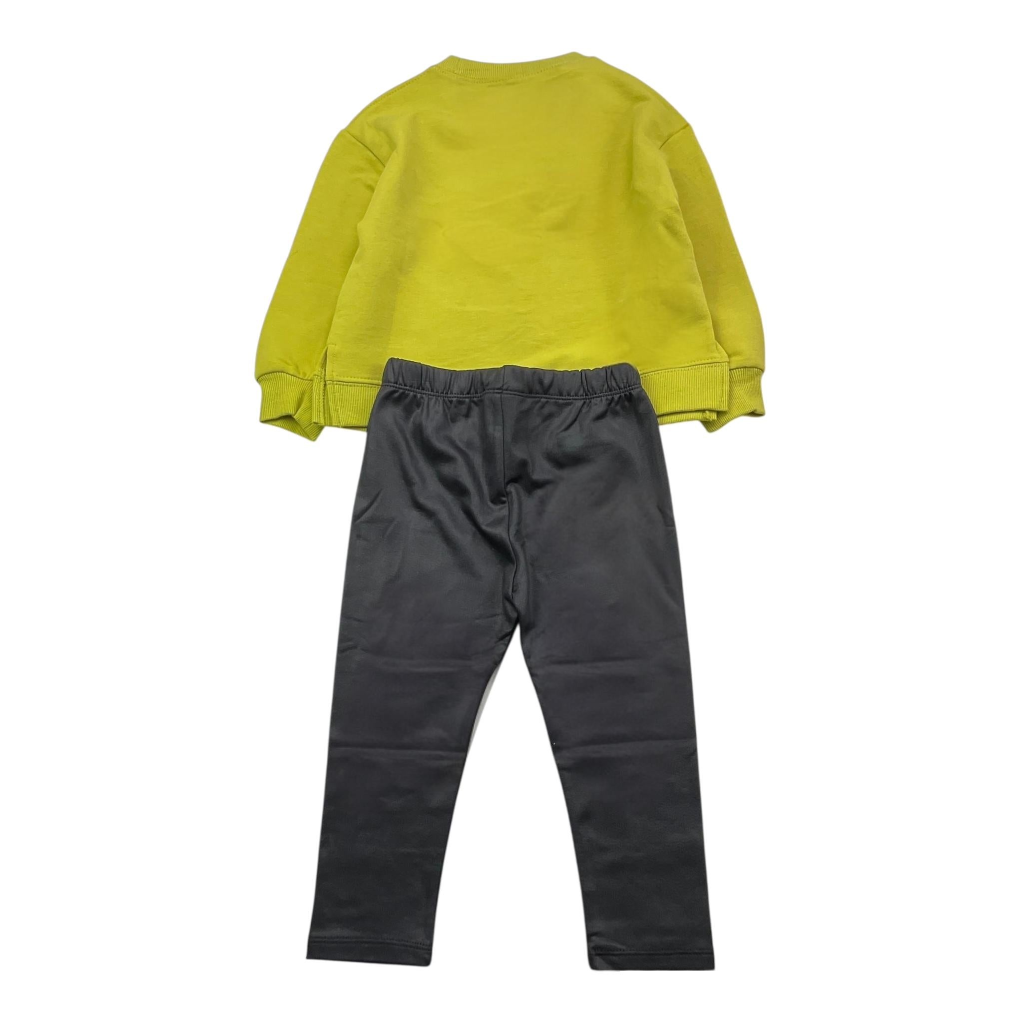 MAYORAL completo 2 pezzi felpa-leggins bicolore Verde per Bambina 4708X VERDE MAYORAL