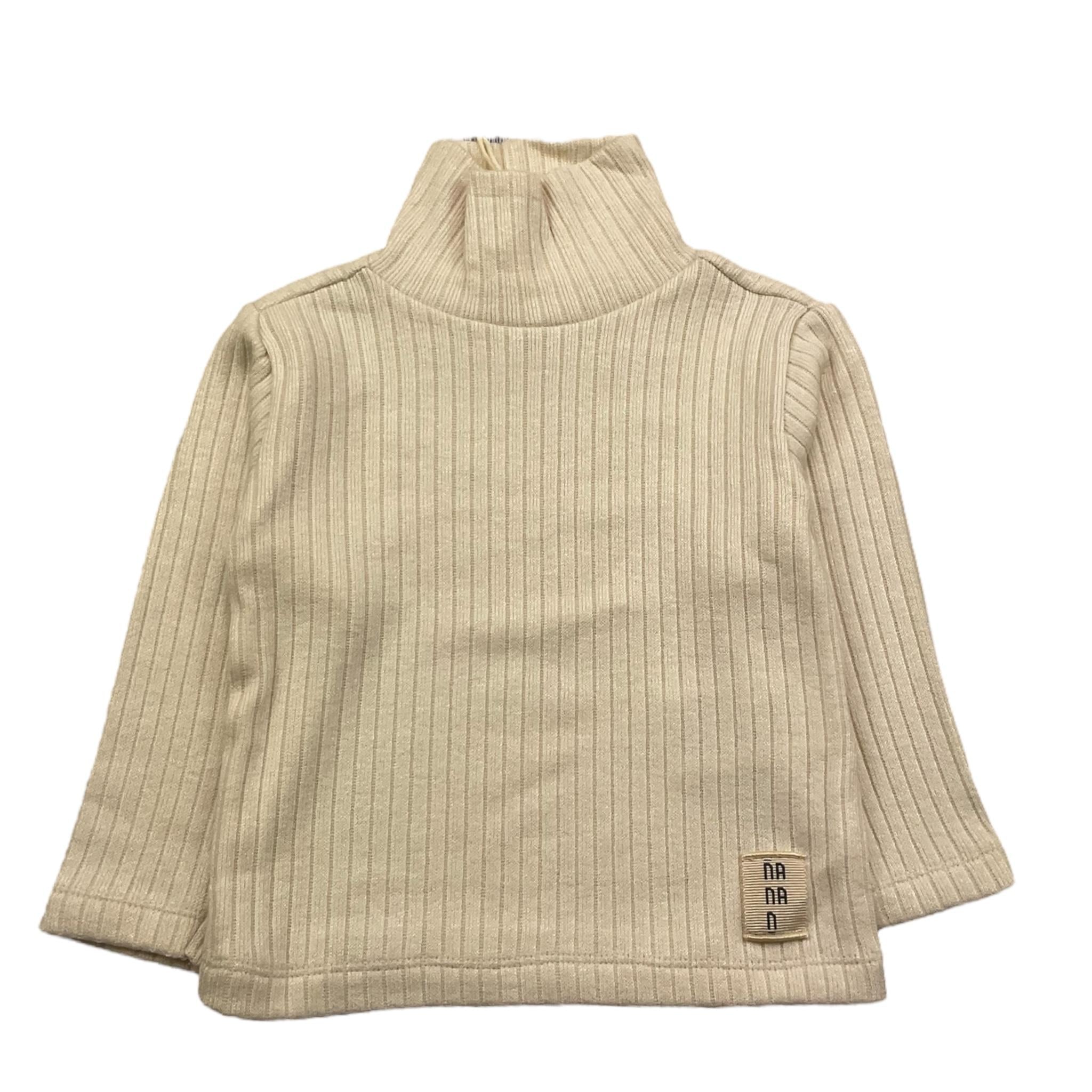 NANAN maglia tinta unita collo alto Panna per Neonata I2309412P PANNA NANAN