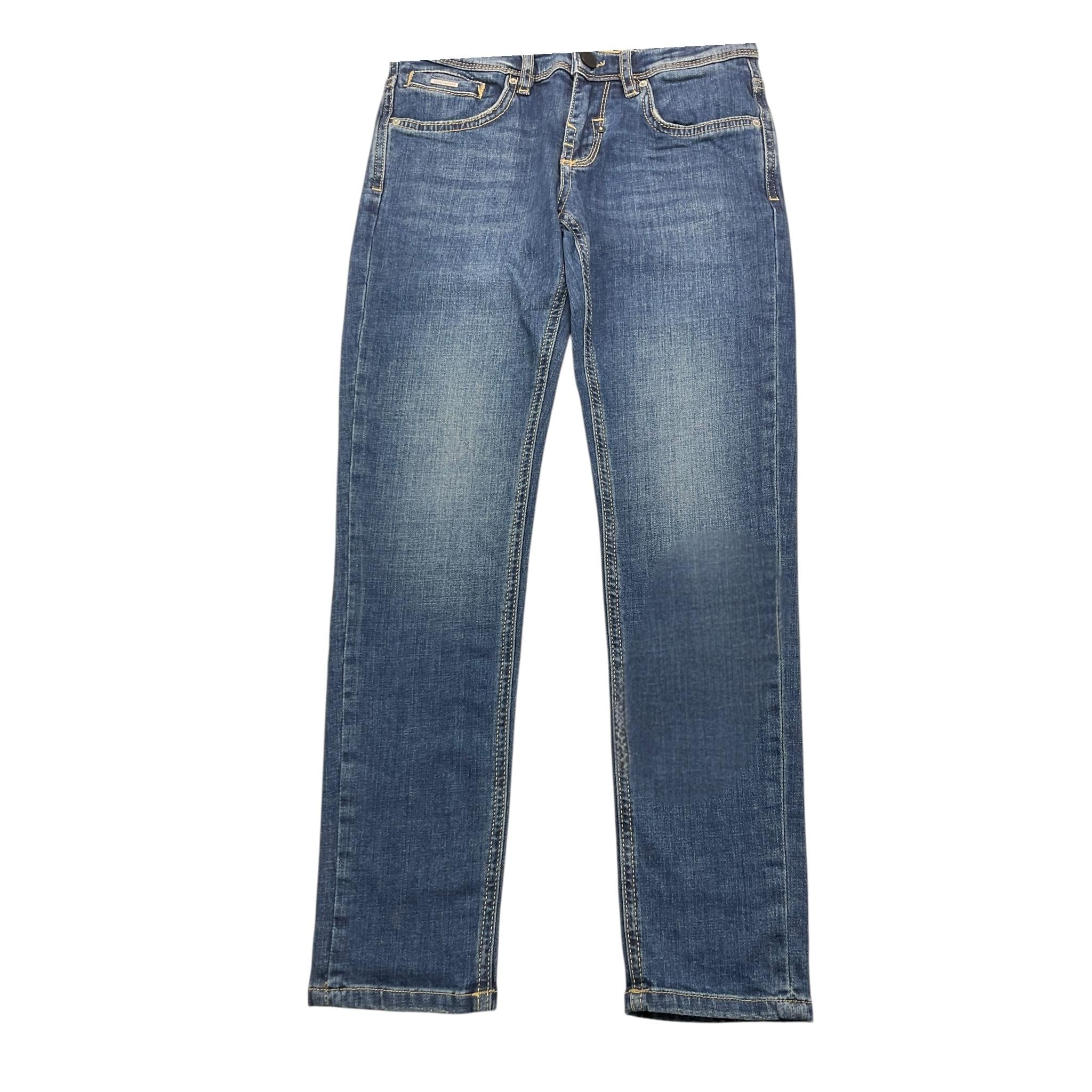 ANTONY MORATO jeans tinta unita con girovita regolabile Blu per Bambino MKDT00064 BLU ANTONY MORATO