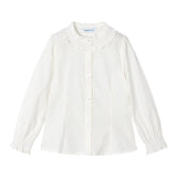MAYORAL camicia manica lunga tinta unita Bianco per Bambina 4195 BIANCO MAYORAL