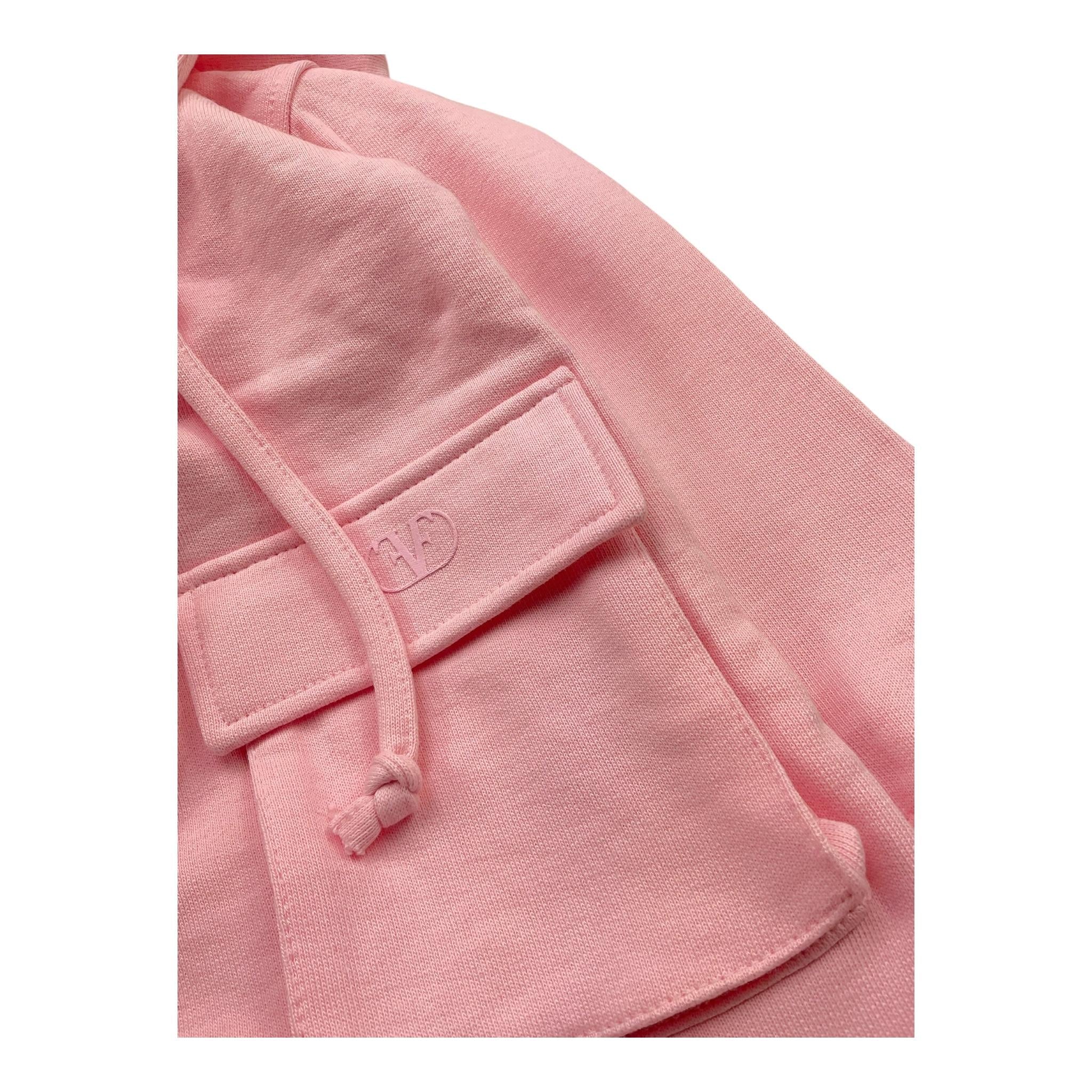 FUN & FUN Abito felpa tinta unita con cappuccio Rosa per Bambina FBDR00085 ROSA FUN & FUN