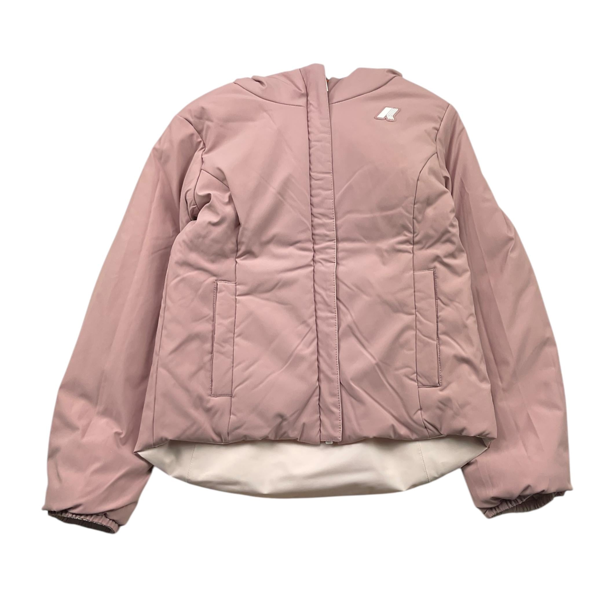 K-WAY giubbino reversibile bicolore con zip e cappuccio Rosa per Bambina K71339W ROSA K-WAY