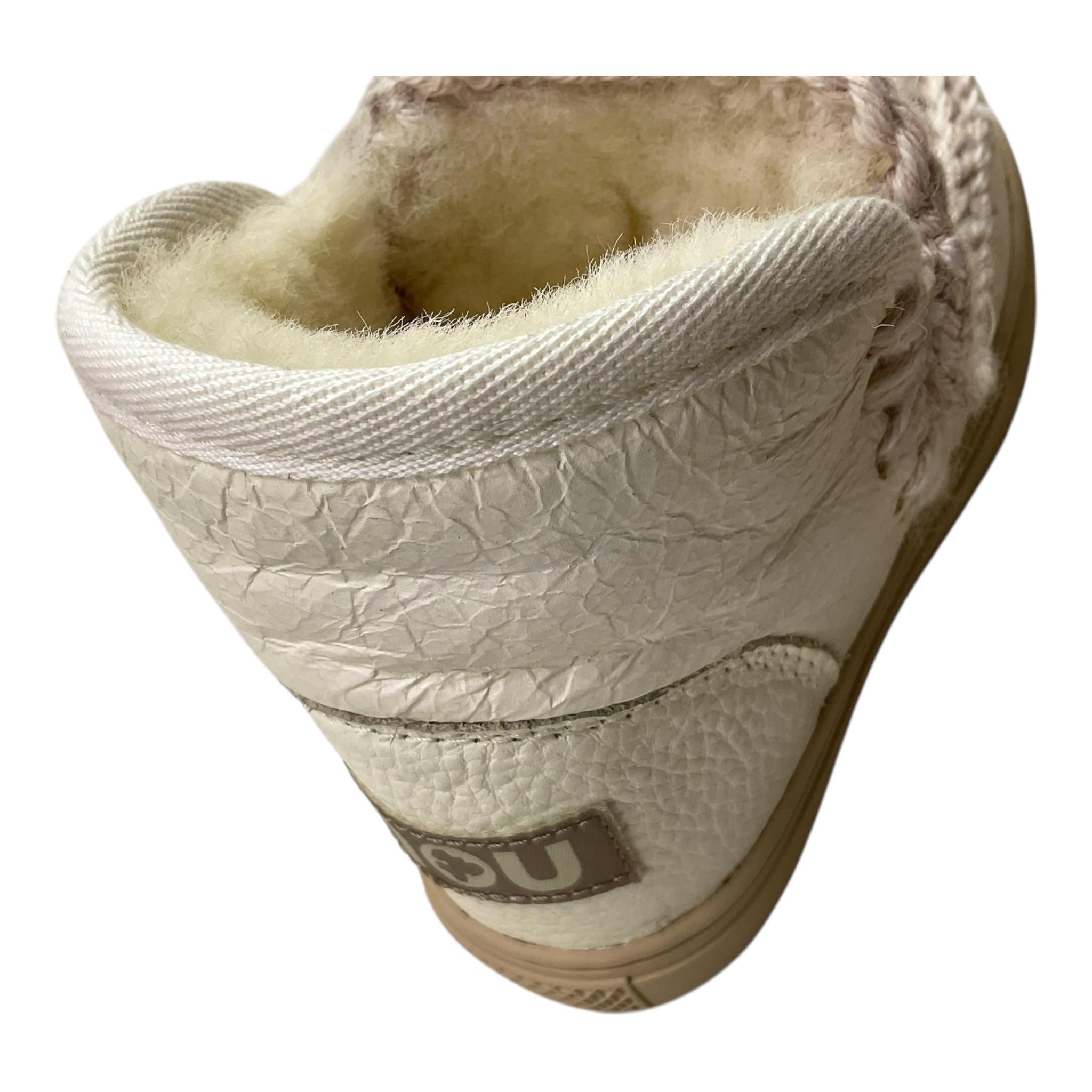 MOU stivali tinta unita con logo Bianco per Bambina FK111000C BIANCO MOU
