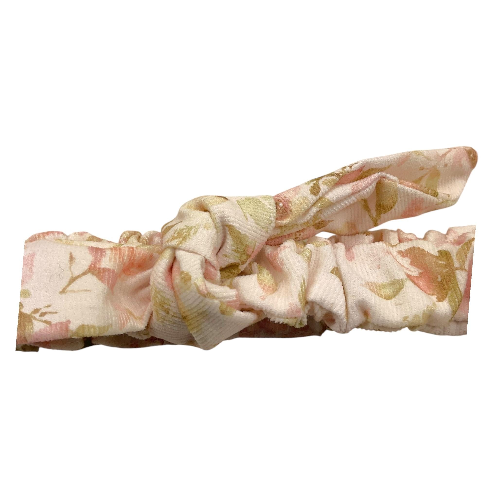 BARCELLINO fascia tinta unita con fantasia fiori Rosa per Neonata 115811 ROSA BARCELLINO