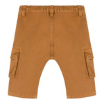 MOSCHINO pantalone tinta unita con elastico in vita Marrone per Bambino MUP055JX MARRONE MOSCHINO