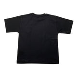 MOSCHINO t-shirt girocollo tinta unita con logo Nero per Bambino H7M03RX NERO MOSCHINO
