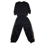 MAISON 9 PARIS completo 2 pezzi felpa-pantalone tinta unita Nero per Bambino F70057J NERO MAISON 9 PARIS
