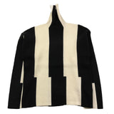 TO be too maglia collo alto bicolorw Panna/nero per Bambina TFJ24M517 PANNA/NERO TO be too