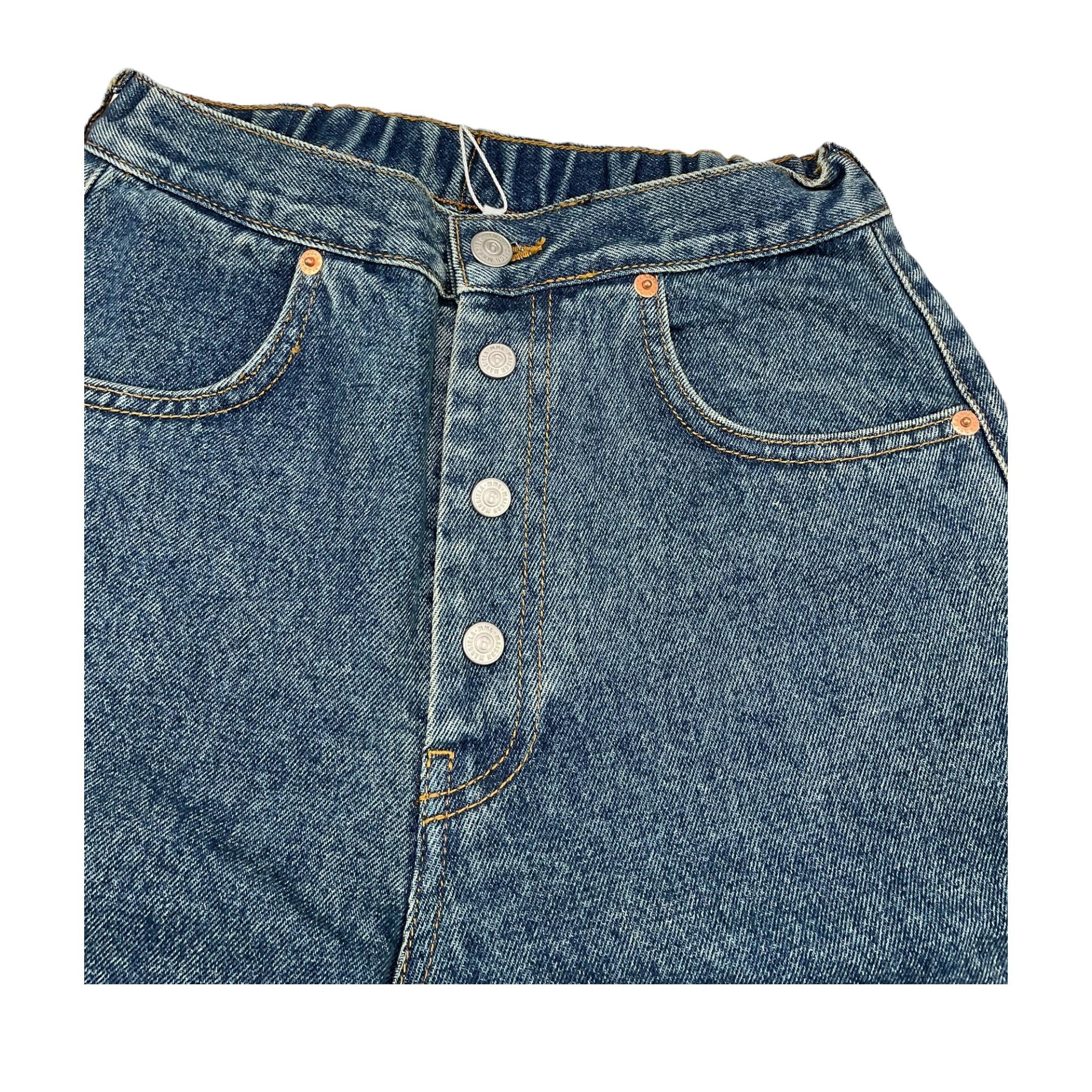 MAISON MARGIELA pantalone tinta unita cn elastico in vita Blu per Bambina M60053 BLU MAISON MARGIELA