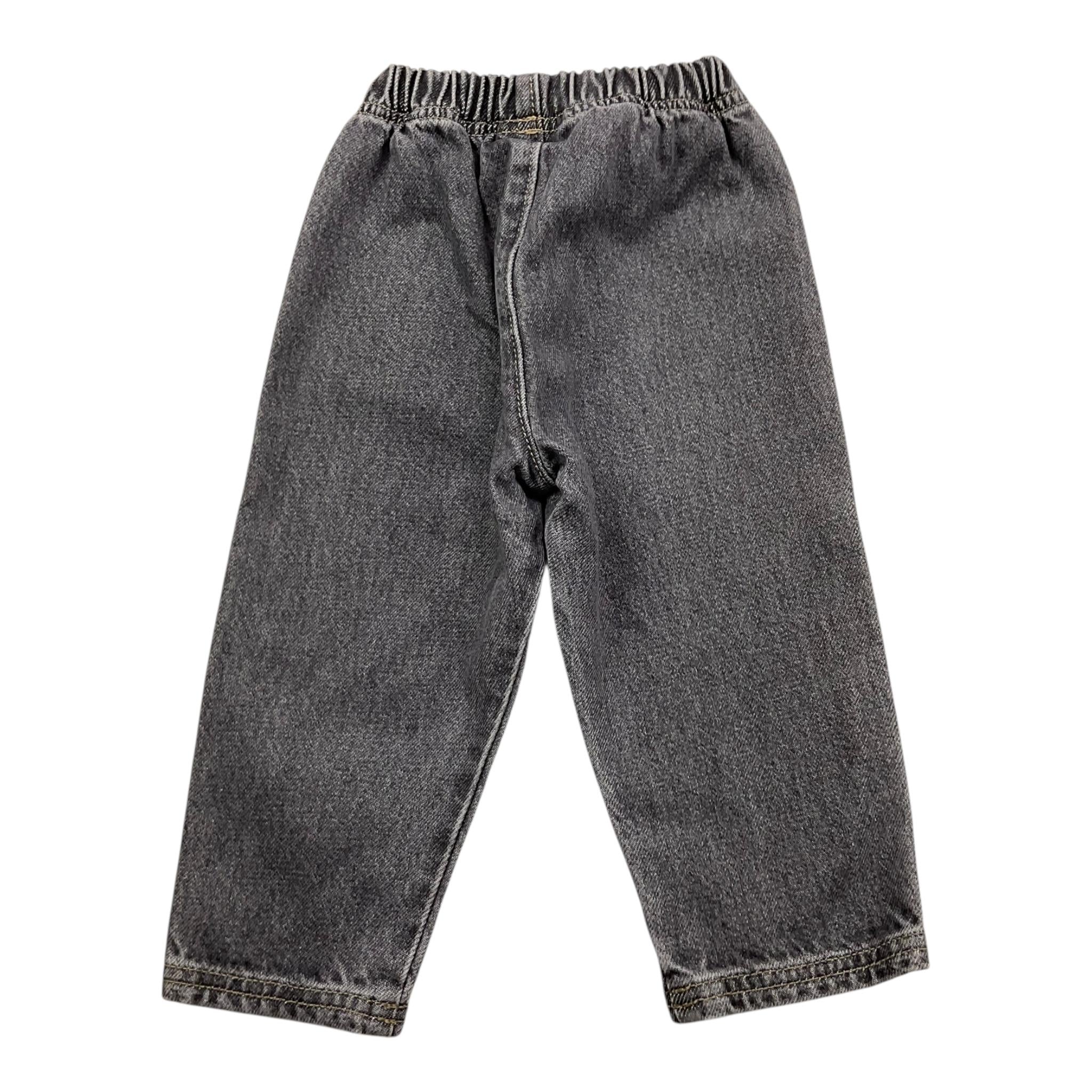 PLAY UP jeans tinta unita con elastico in vita Nero per Neonato PA011AP11608N NERO PLAY UP