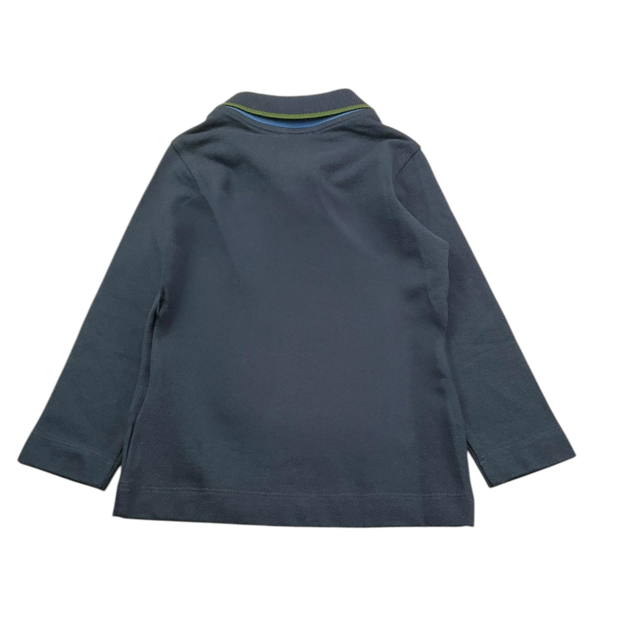 FAY polo tinta unita con logo Blu per Bambino FV8P40 BLU FAY