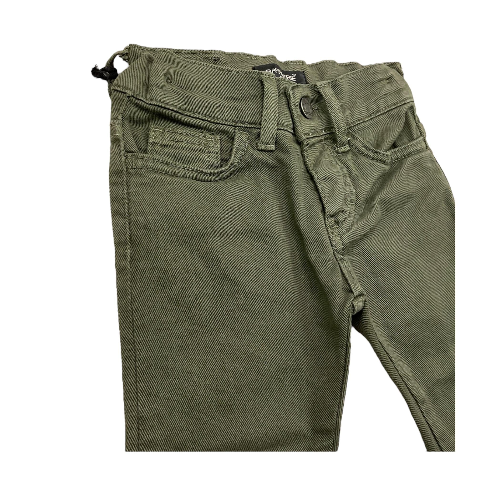 RAFFINERIE pantalone tinta unita con girvita regolabile Verde per Bambino JCHEAPP VERDE RAFFINERIE