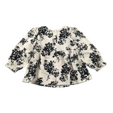 ZHOE & TOBIAH camicia tinta unita con stampa fiori Beige per Bambina VFL3 BEIGE ZHOE & TOBIAH
