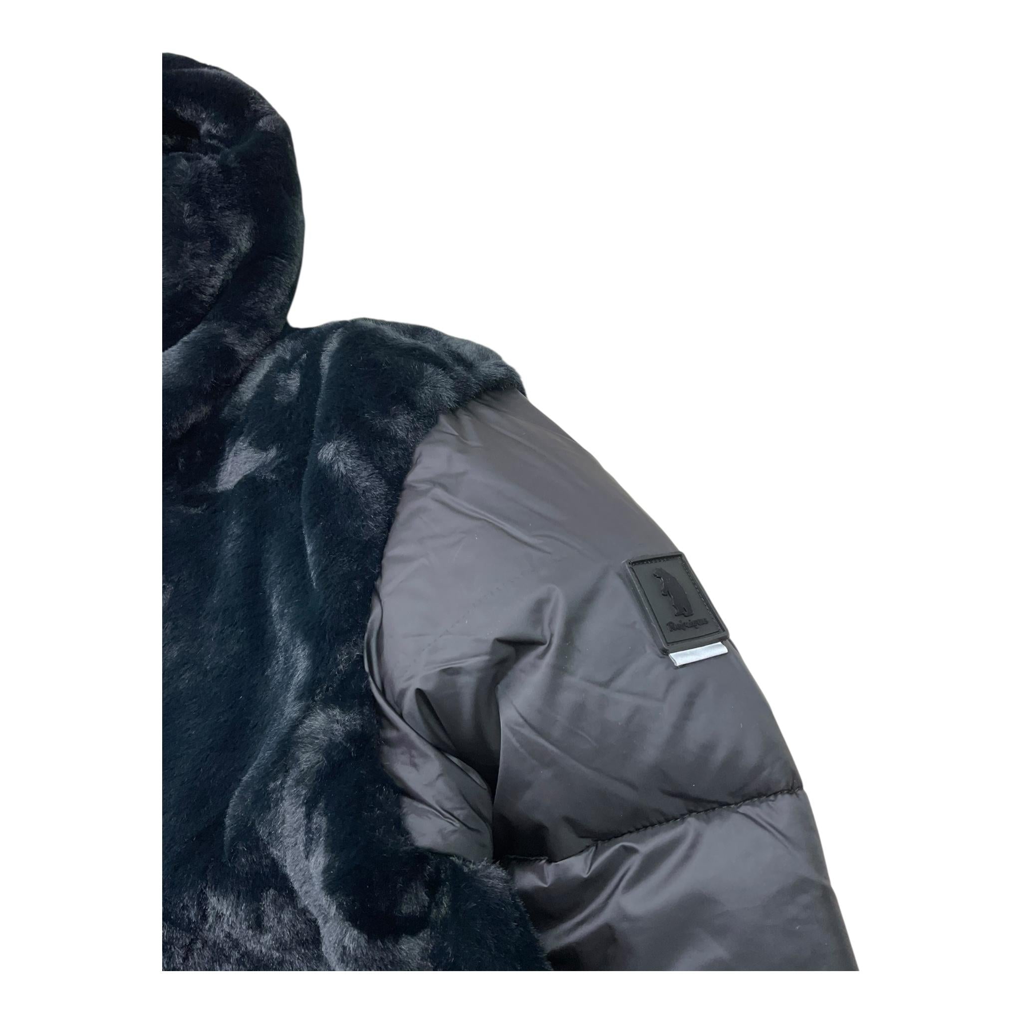 REFRIGUE giubbino reversibile tinta unita con cappuccio Nero per Bambina 2841O00003X NERO REFRIGUE