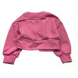 MISS GRANT cardigan tinta unita con bttoni e stampa Rosa per Neonata MG1136X ROSA MISS GRANT