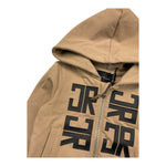 JOHN RICHMOND felpa con zip e cappuccio tinta unita con stampe Beige per Neonato RIA25052FE BEIGE JOHN RICHMOND