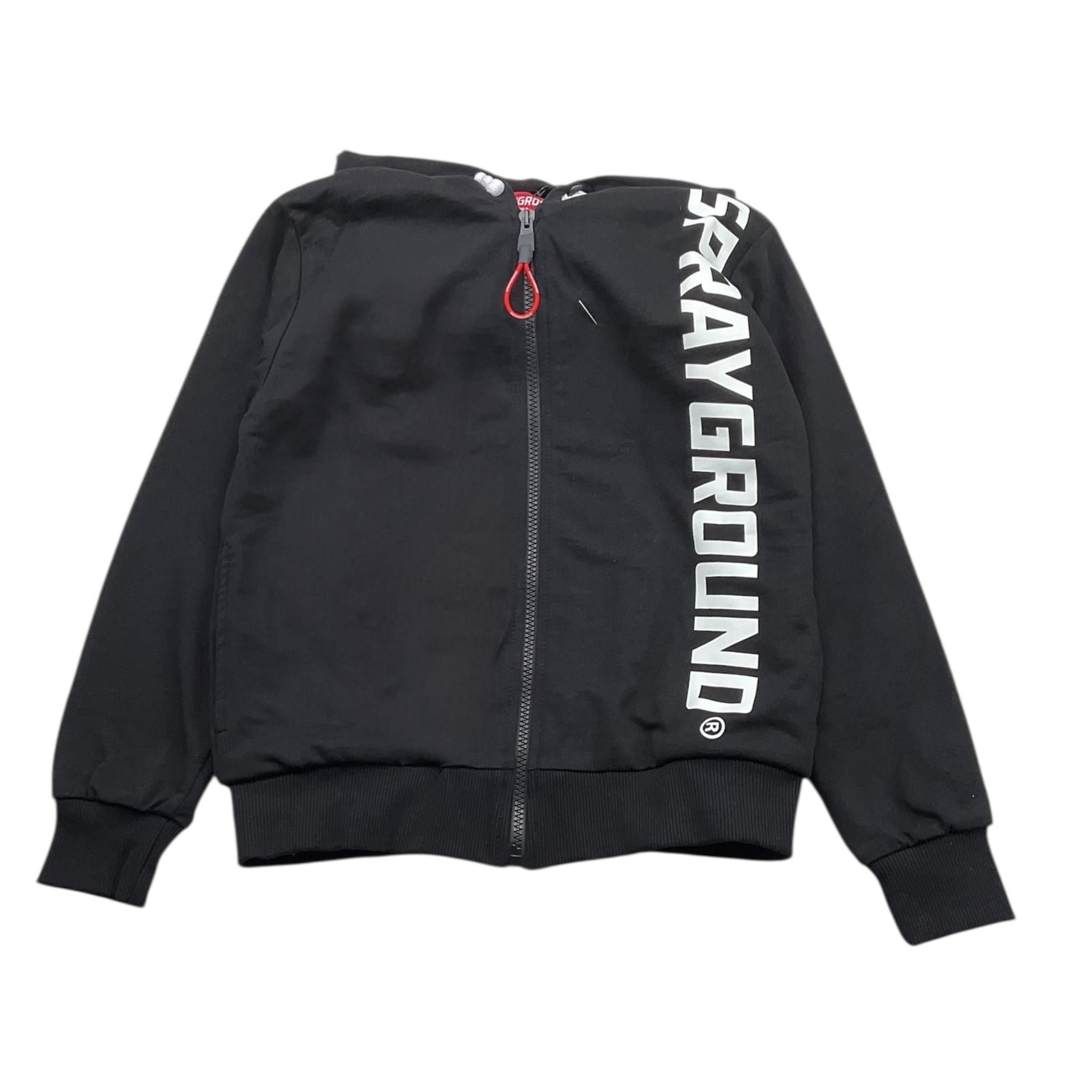 SPRAYGROUND felpa tinta unita con zip e cappuccio Nero per Bambino SPY694BLK NERO SPRAYGROUND