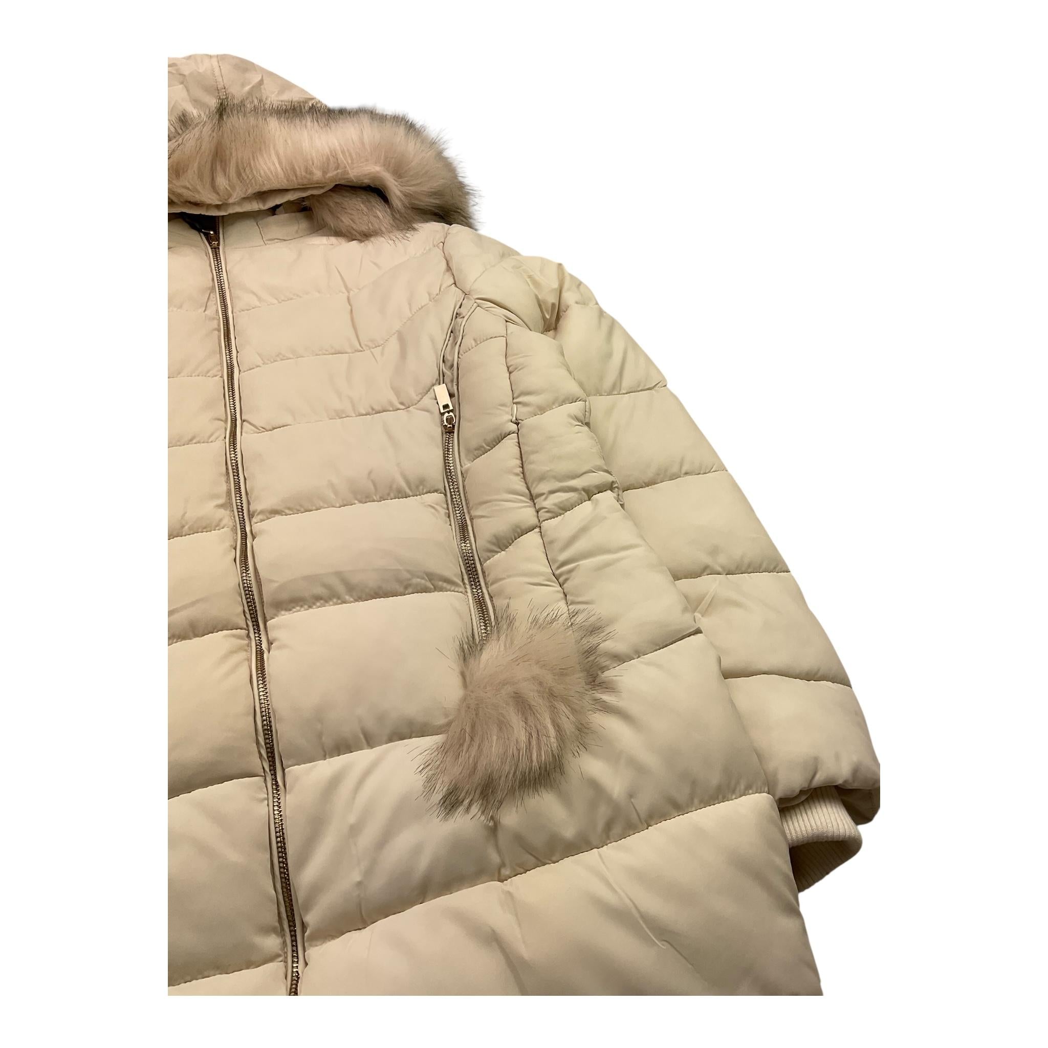 FUN & FUN giubbino tinta unita con zip e cappuccio Beige per Bambina FCJJK1678 BEIGE FUN & FUN