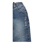 TRUSSARDI jeans tinta unita con elastico in vita Blu per Neonato TIA24143PAN BLU TRUSSARDI