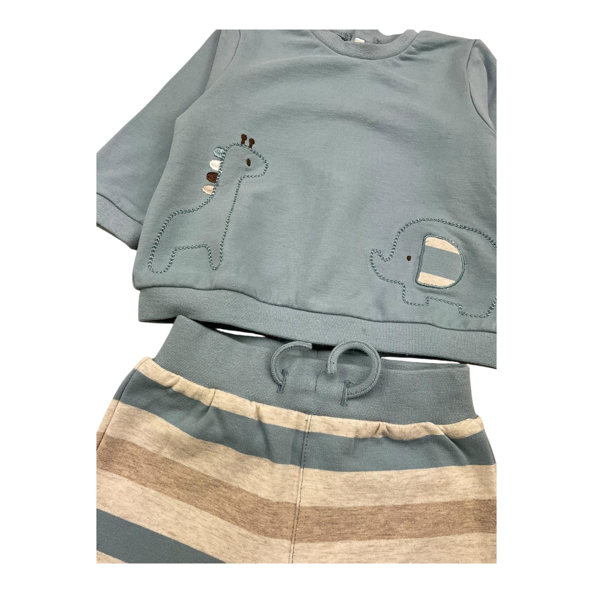 MAYORAL completo 2 pezzi felpa-pantalone bicolore Azzurro per Neonato 26233 AZZURRO MAYORAL