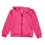 KAPPA felpa tinta unita con zip e cappuccio Fuxia per Bambina 381Z8JW FUXIA KAPPA