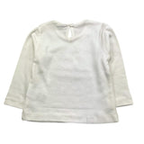 EMC shirt gircollo tinta unita con stampa Bianco per Neonata BX2285 BIANCO EMC