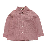 LITTLE BEAR camicia tinta unita con microfantasia Rosso per Bambino 5253J ROSSO LITTLE BEAR
