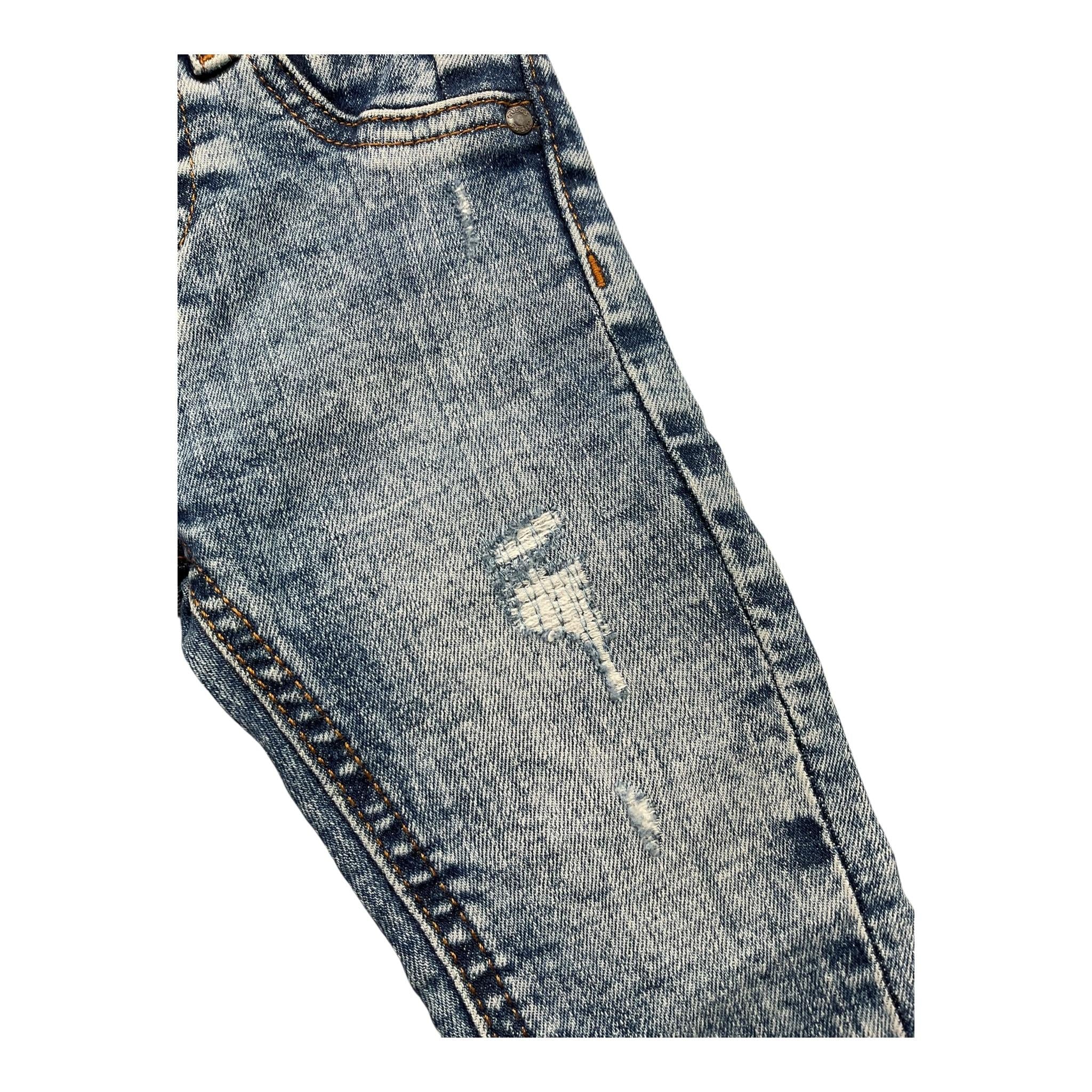 GUESS jeans tinta unita con girovita regolabile Azzurro per Neonato N4YA08D52Z0N AZZURRO GUESS