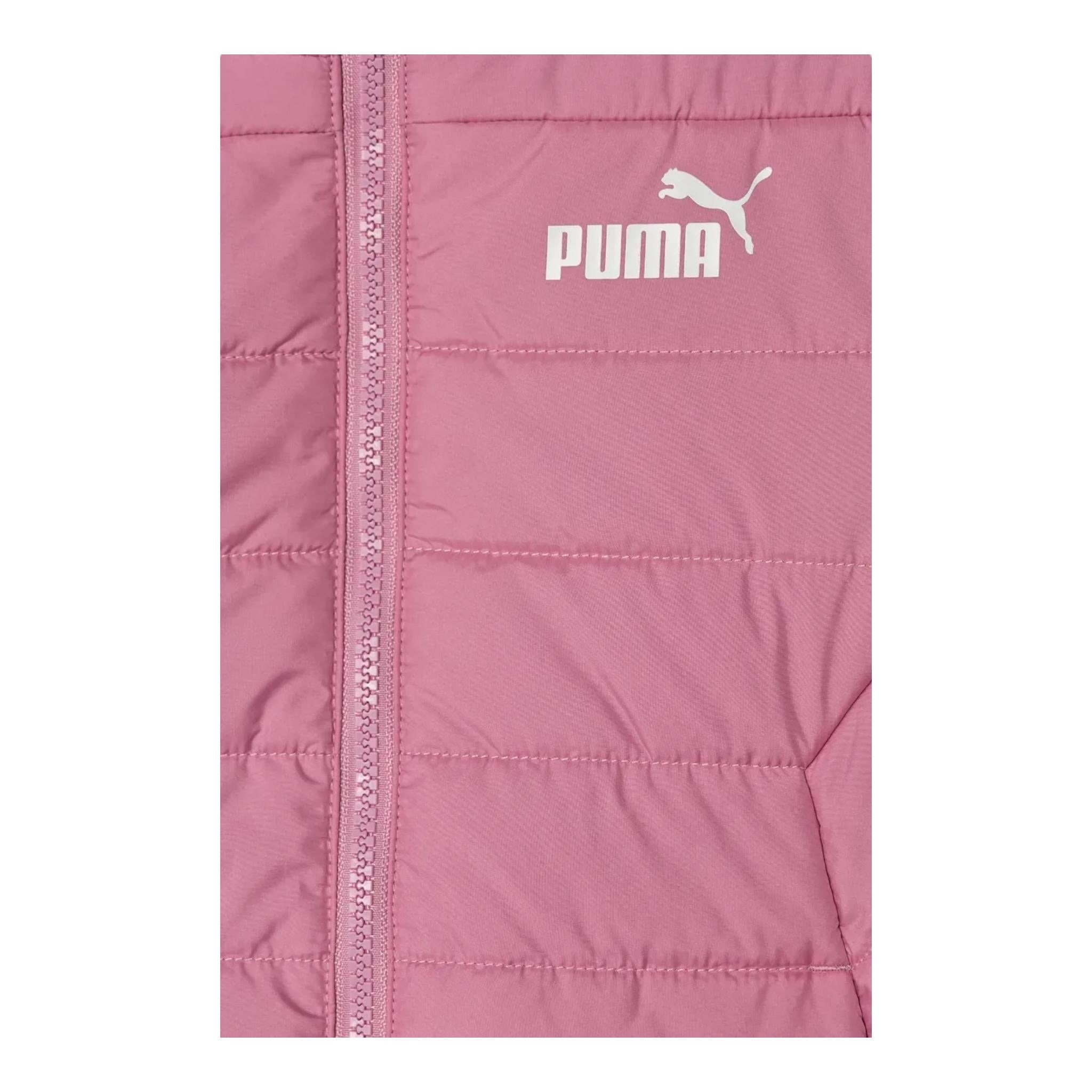 PUMA giubbino tinta unita con cappuccio Rosa per Bambina 670559 ROSA PUMA