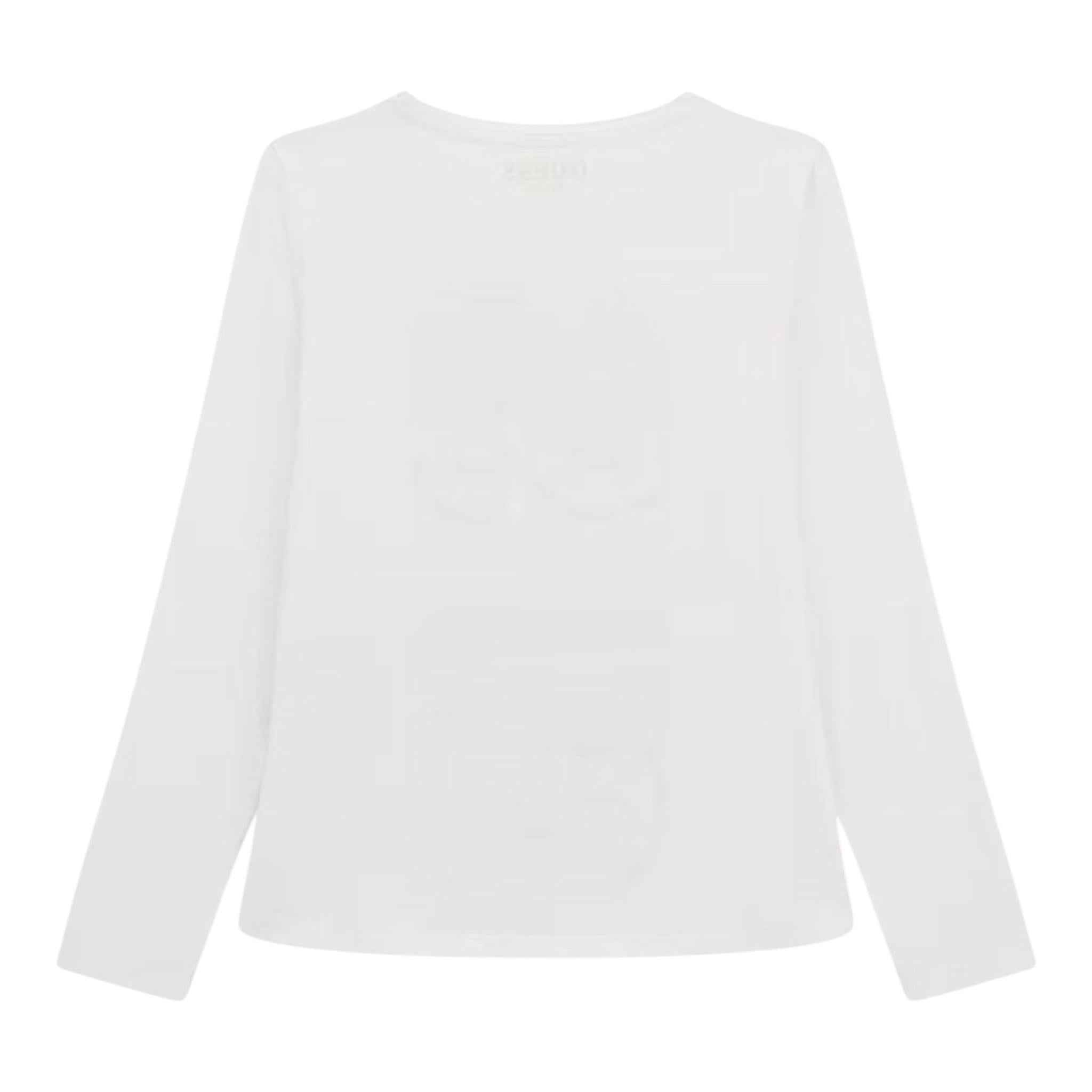 GUESS shirt girocollo tinta unita con stampa Bianco per Neonata K4YI06KAPO0X BIANCO GUESS