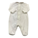 BARCELLINO tutine tinta unita con stampa Bianco per Neonata 115601 BIANCO BARCELLINO