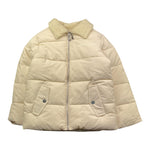 TRUSSARDI giubbino tinta unita con zip e stampa Beige per Bambina TIA24049PIJ BEIGE TRUSSARDI