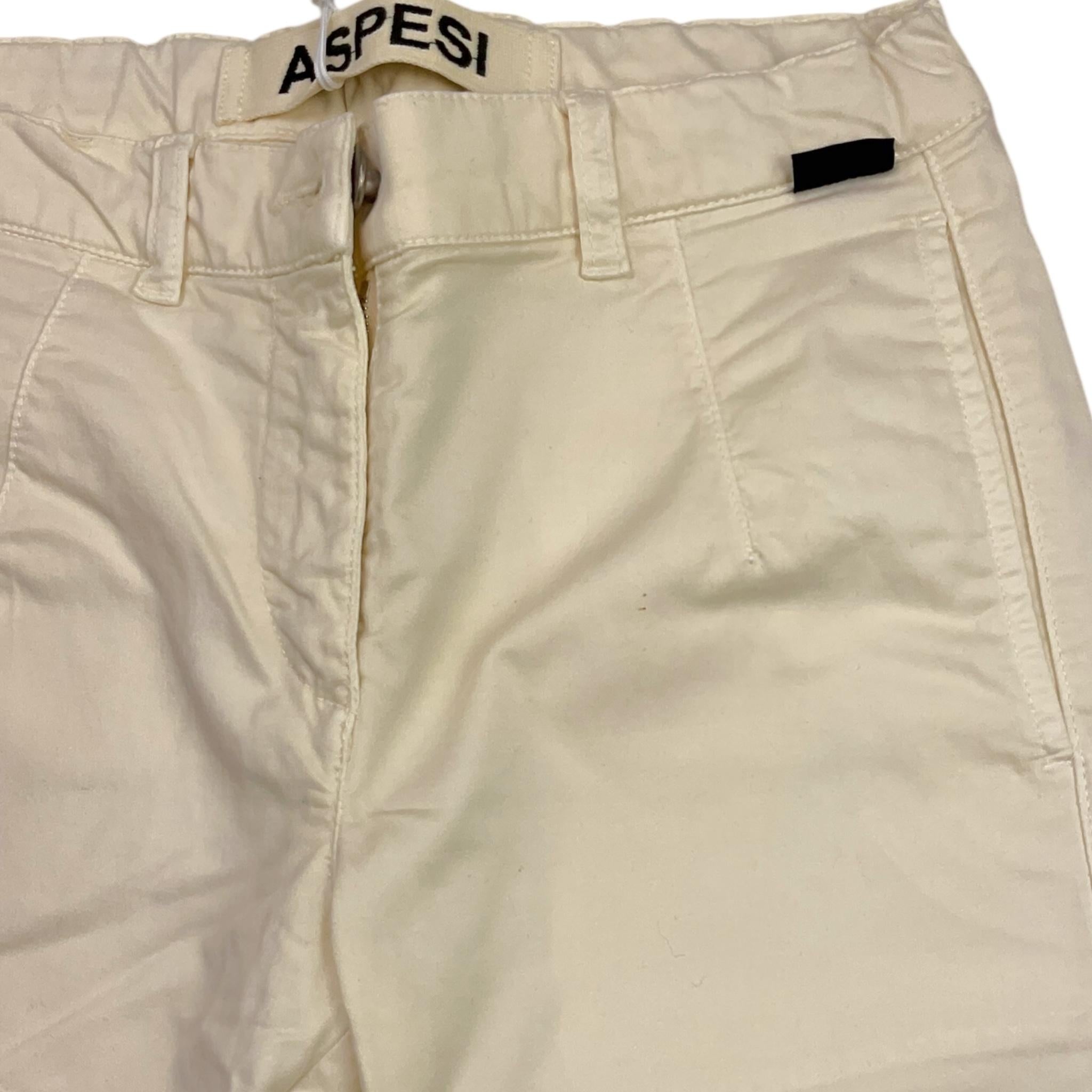 ASPESI pantalone tinta unita con girovita regolabile Panna per Bambino F24062PLC6062 PANNA ASPESI
