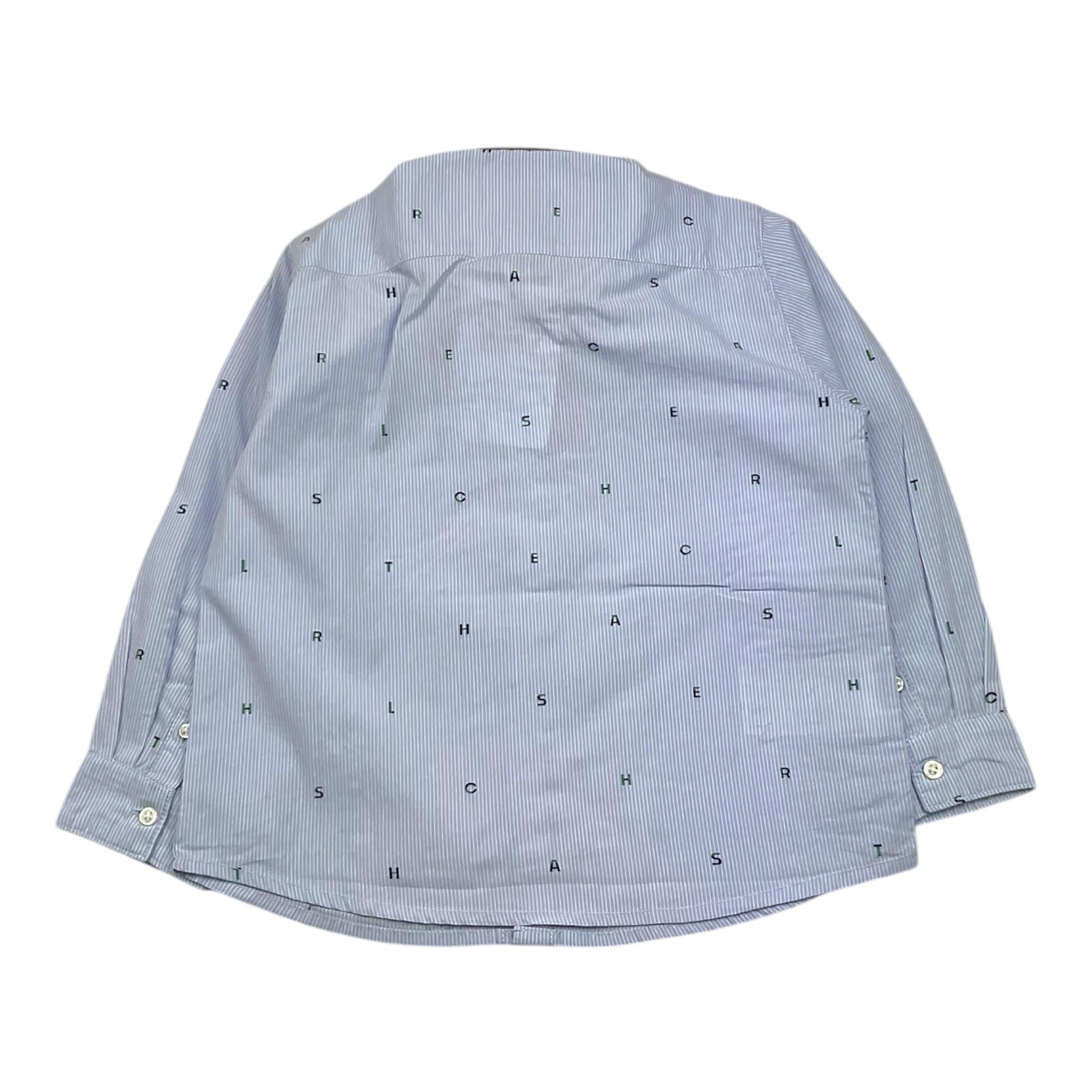 MAYORAL camicia manica lunga tinta unita con stampa Azzurro per Bambino 4110X AZZURRO MAYORAL